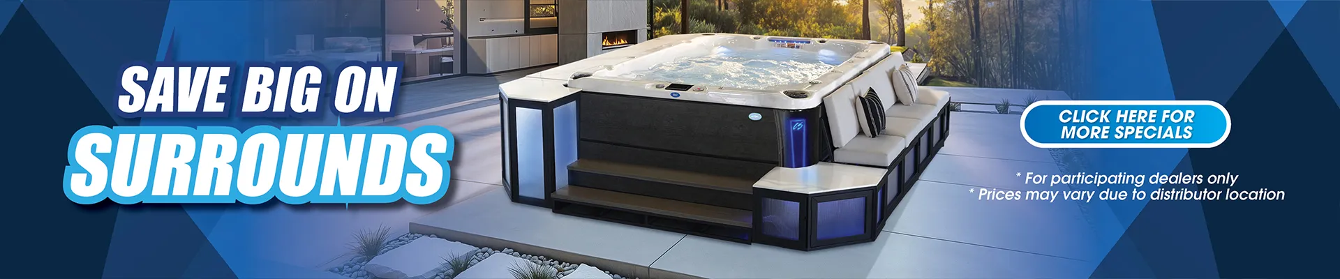 Calspas hot tub being used in a family setting - Whitehouse